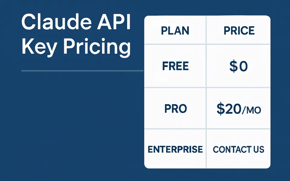 Claude API Key pricing