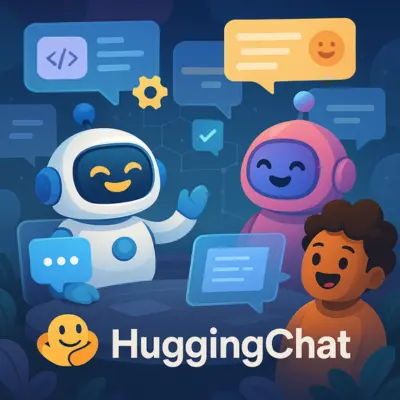 Open-source AI chatbot developed by Hugging Face, offering free conversational AI